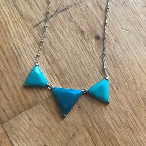 Turquoise Triangle Statement Neck Lace